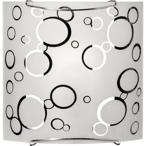 Candellux plafonnier Doka 10-09197 9x9 noir/chrome E27 (1/2)