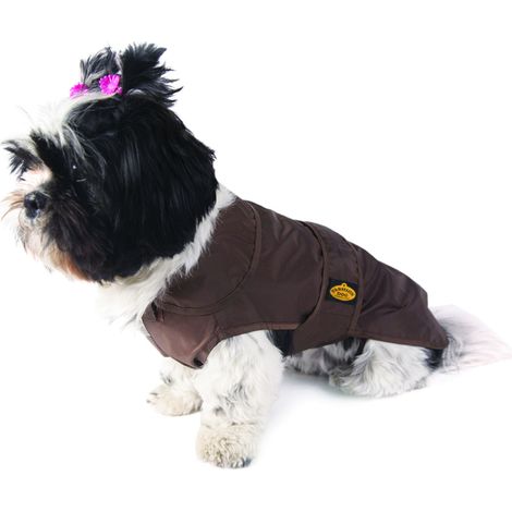 Fashion Dog Regenmantel für Hunde - Braun - 30 cm (1/3)