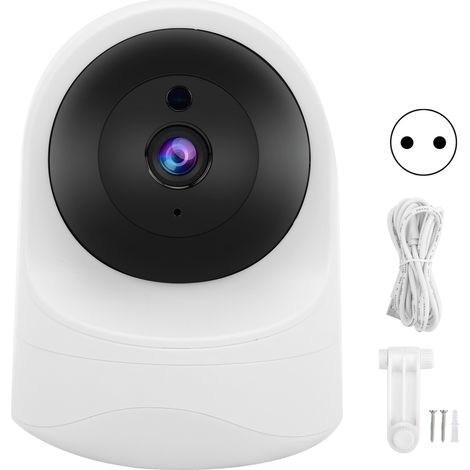 Caméra PTZ 1080P avec détection de mouvement intelligente, interphone bidirectionnel pour sécurité domestique, prise UE 100‑240V (1/5)