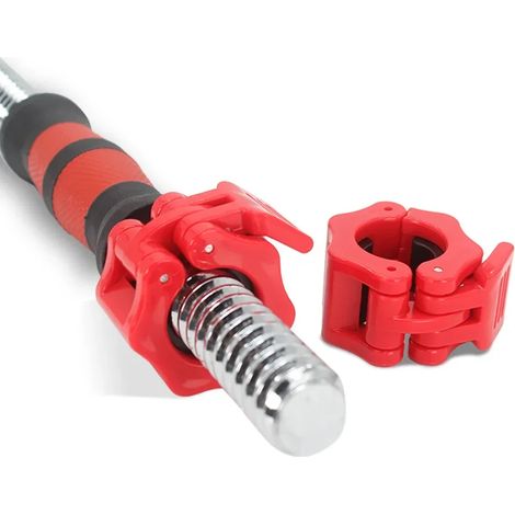 Colliers de serrage à dégagement rapide pour barres d'haltères (2,5 cm, 2 pièces), avec verrouillage par rotation, pour l'haltérophilie et la musculation. (1/5)