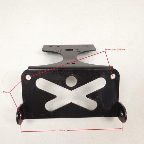 [PRODUIT D'OCCASION] Support de plaque d immatriculation Générique pour moto acier (1/4)