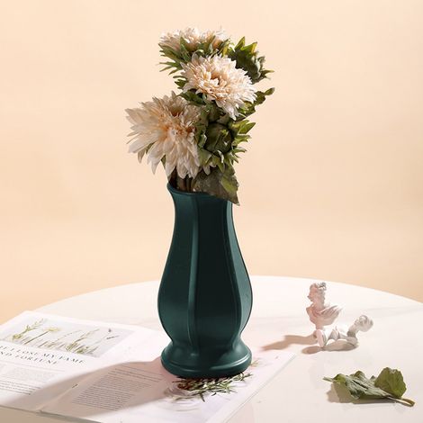 Vase Décor Bureau - Plastique Moderne Design Épuré Pour Intérieur - Usage Multifonctionnel En Bureau Salon Bureau À Domicile Ou Bureau - 1 Pièce (1/5)