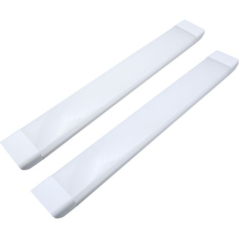 Plafoniera LED Soffitto 120 cm Luce Fredda 72W Barra Lineare - Set da 2 Pezzi (1/5)