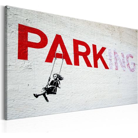 Quadro - Parking Girl Swing by Banksy - 60x40 (1/4)