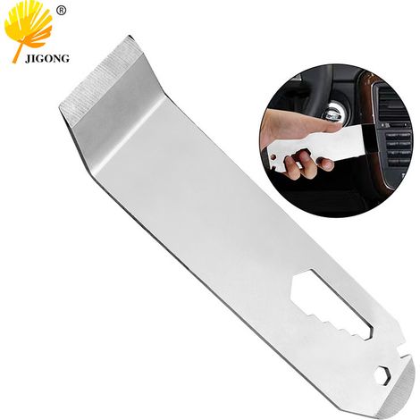 Barre de levier en acier inoxydable pour garnitures intérieures, démontage de modifications et décorations automobiles, démontage du système audio intérieur, démontage de panneaux de porte, etc., barr (1/5)