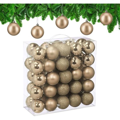 Christmas Tree Baubles Set, 3 Designs, 50 Pieces (1/5)