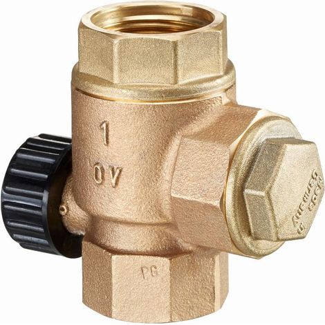 Valvola di ritegno a sifone OVENTROP tipo SVU, modello universale DN 32, 3 x G 1¼ F, PN 10 Bronzo - 1071010