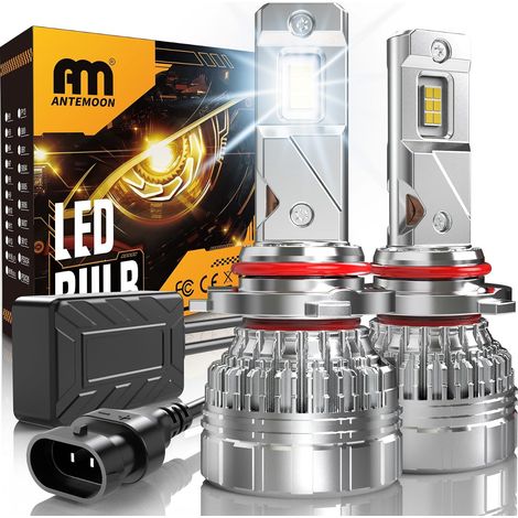 HB3 9005 LED Bulbs, 110W 30000LM 6500K White HB3 Error Free 12V 24V Car Headlights Replacement for Halogen and Xenon Lamps, 2 Bulbs (1/5)