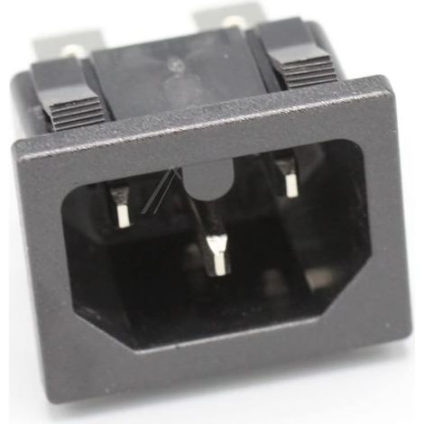 Connecteur 3 cosses mâle pour gaufrier, prise châssis avec terre, compatible Tefal Seb et De Dietrich, remplacement facile