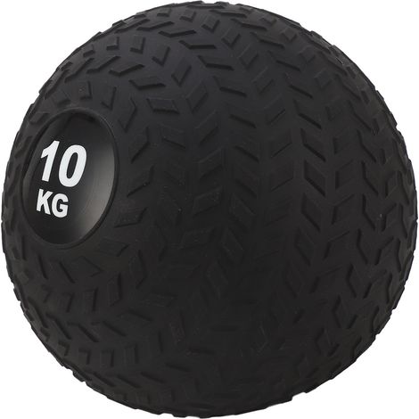 Ballon lesté en PVC, ballon de sable, ballon de pneu, ballon de musculation pour lancer, rebondir et frapper, noir, 10 kg, 25,5 cm (1/5)