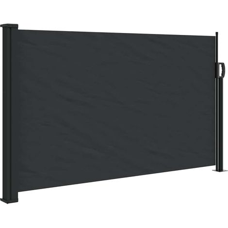 Store Banne - Auvent latéral rétractable noir 120x600 cm fr10584 - Maison La Vie (1/5)