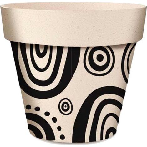 Cache pot cercles en bambou (1/2)