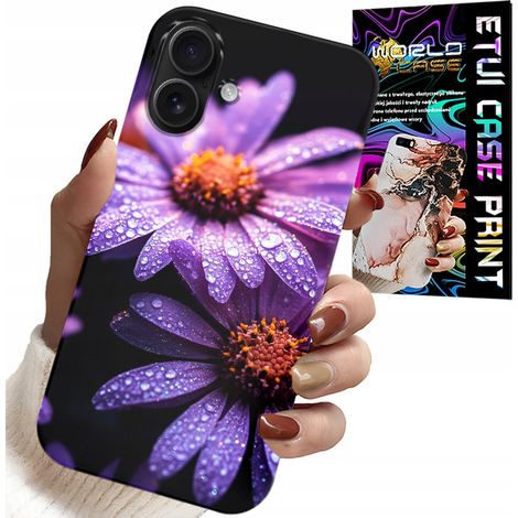 Custodia per iPhone 16 Plus - Cover con fiori di margherita rosa (1/5)