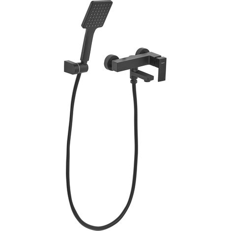 Wall Mounted Bath Shower Mixer Tap BALNEARIO Black