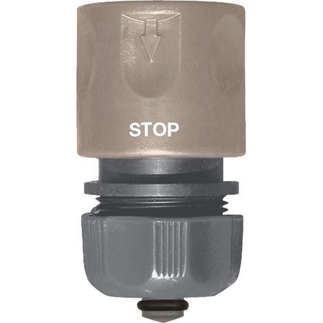 Raccord Rapide 15mm avec Stop Jardibric Connexion Simple et Sécurisée pour Système d'Arrosage (1/2)