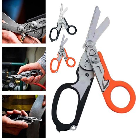Ciseaux d'urgence multifonctionnels, pour une utilisation pratique en entretien, réparation et bricolage.-AquaForge