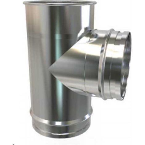 Te 90º Inox-Simple Convesa  Medidas  Accesorios Fontanería: 100mm