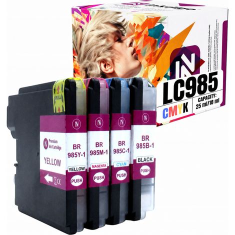 Inchiostro Inkdigo LC985 compatibile con Brother DCP-J125 MFC-J220 DCP-J315W, certificato TÜV. (1/5)