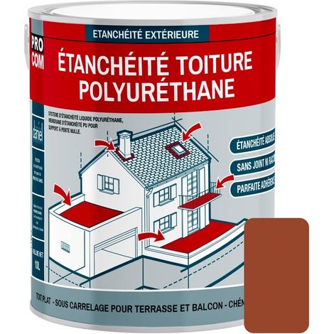 Étanchéité toiture polyuréthane - Étanchéité toit terrasse, toit plat PROCOM 8d4931 3.5 Kg