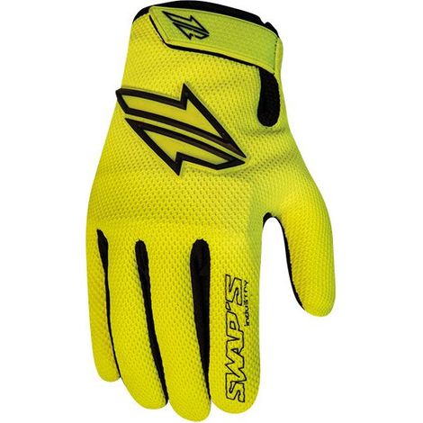 Gants Cross GAN095 3XL - Jaune Fluo - Homologué CE KP1 (1/4)