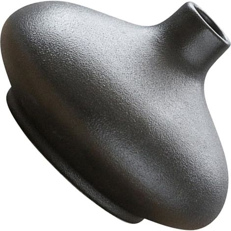 Vase Floral Rétro en Céramique Noir Petit Format Rond Décoration Maison Zen Vase pour Fleurs Séchées Centre de Table Élégant et Artisanal Porcelaine de Bureau (1/5)