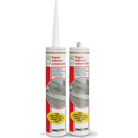 Kerakoll Super Adesivo Universale 290ml - Fissaggio Battiscopa e Parquet