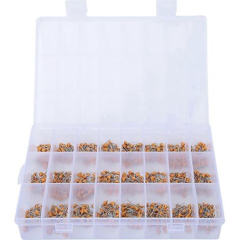 Sortiment mit 840 monolithischen Mehrschicht-Keramikkondensatoren (24 Werte, 0,1 µF bis 47 nF)