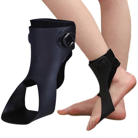 Orthèse de pied tombant ajustable AFO, attelle de cheville, amélioration de la démarche (droite gauche) (1/5)