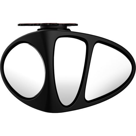 Miroir anti-angle mort, miroir latéral avec lentille à trois faces, miroir convexe grand angle pour voiture, côté droit 1 pièce (1/5)