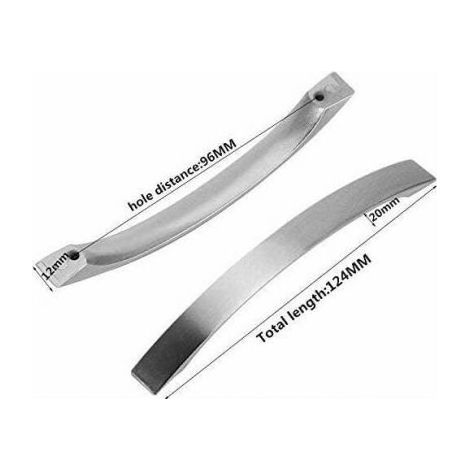 Set of 12 stainless steel kitchen center distance 96mm kitchen furniture handle - chrome- Brushed Nickel door handles kitchen handle handle (1/4)