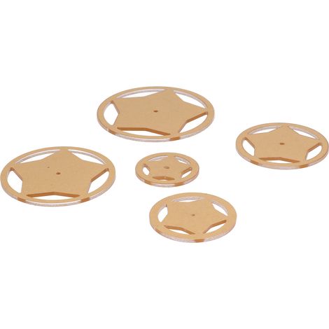 Lot de 5 pochoirs acryliques professionnels, matériaux de qualité supérieure, réutilisables, modèles de courtepointe variés (1/5)