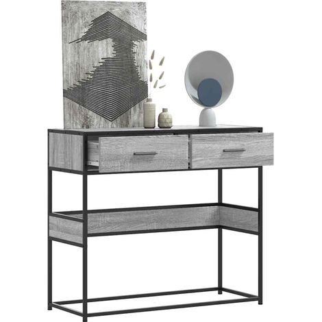 Konsolentisch Grau Sonoma 90x35x80 cm Holzwerkstoff