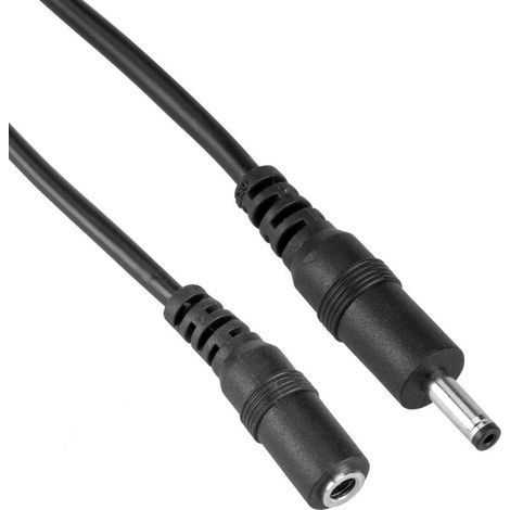 Cordon d"alimentation Connecteur DC-Jack 3.5x1.35mm 1m (M/H) (1/5)