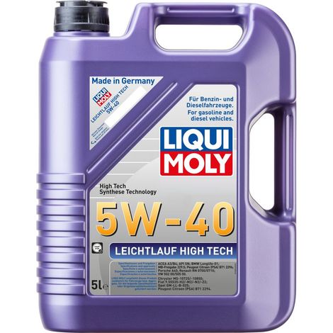 Liqui Moly Motoröl Leichtlauf High Tech 5W-40 5 L Motoröle (1/3)
