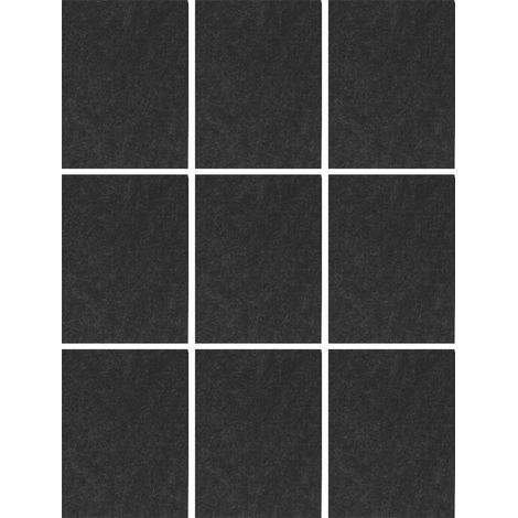9 patins de meubles autocollants en feutre pour pieds de chaise, protection anti-rayures, 20 x 15 cm (1/4)