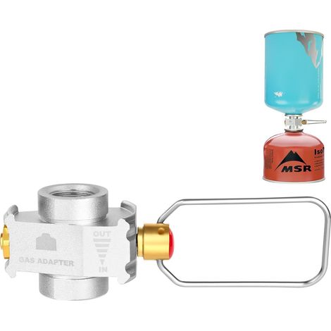 portable outdoor gas tank refill adapter, exhaust valve and portable air pressure valve adapter (1/5)