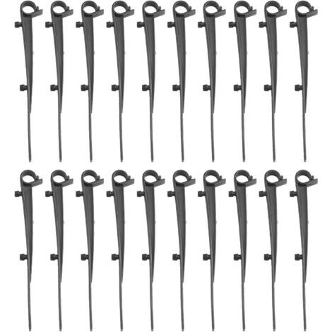 Clips De Fixation Pour Gouttières En Plastique Noir 20 Pièces Accessoires De Fixation Et Entretien De Grilles Pare-Feuilles Installation Facile Pour Divers Types De Gouttières (1/5)