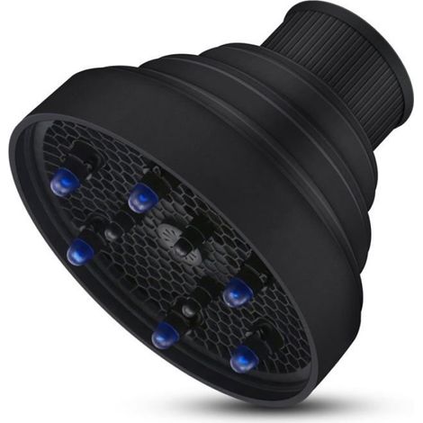 Diffuseur Cheveux - Silicone Haute Température - Diamètre Intérieur 5 cm - Hauteur 11 cm - Sortie 13 cm - Pour Sèche-Cheveux Jusqu’à 2000 W - 1 Pièce (1/4)