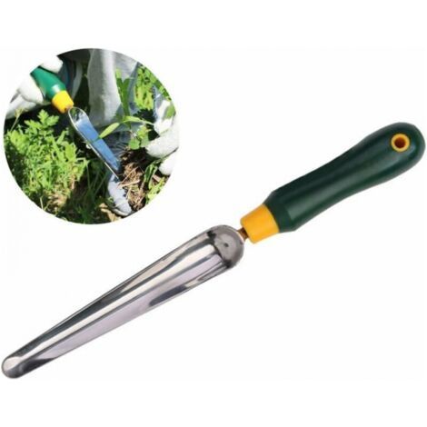 Pelle à mauvaises herbes, pelle à mauvaises herbes en acier inoxydable avec manche en plastique, en acier de haute qualité, résistant à la corrosion, contrôle efficace des mauvaises herbes, en vrac (1/5)