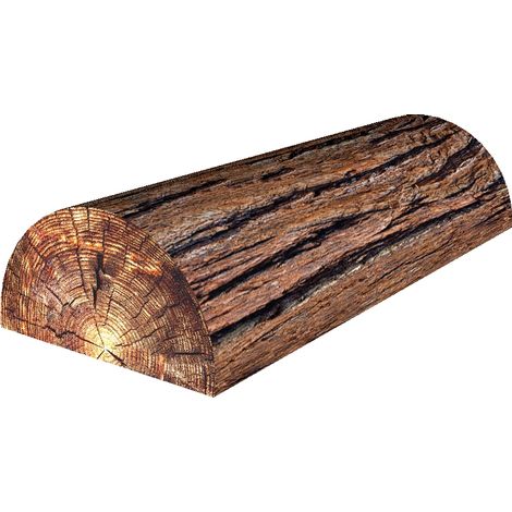 Cuscino cilindrico in acacia 10x40 cm - ergonomico, con memory foam, per schiena, collo e collo, decorativo - Bertoni (1/5)
