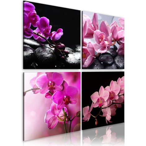 Tableau Imprimé "Orchidées Plus Belles Que Jamais" 40 x 40 cm (1/2)