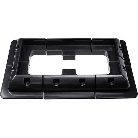 Solar Panel Mounting Brackets Corner and Side and Cable Entry Motorhome Black (1/5)