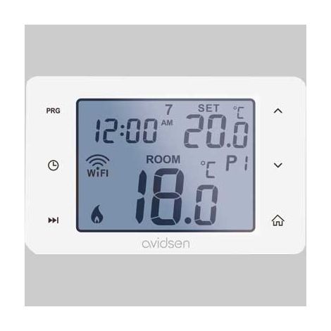 TERMOSTATO HOMEFLOW W WIFI  Programmazione settimanale     AVIDSEN