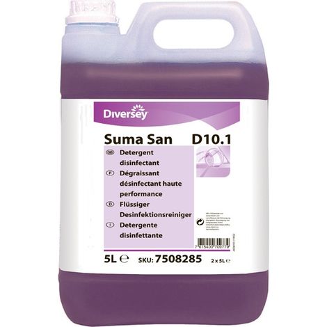 Dégraissant et Désinfectant Nettoyage toutes Surfaces - Lot de 3 Colis de 2 Bidons de 5L - Diversey