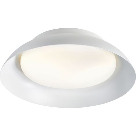 Plafonnier Nivora 36  Métal Blanc ,  H. 10,5 - IP20 - E27 /  Nordlux Intérieur