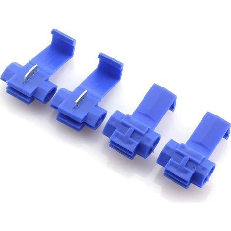Lot de 30 connecteurs de dérivation rapides pour voleurs de courant - Connecteur rapide - Pour voleurs de courant - Connecteur rapide - Pour voleurs de câbles - Bleu