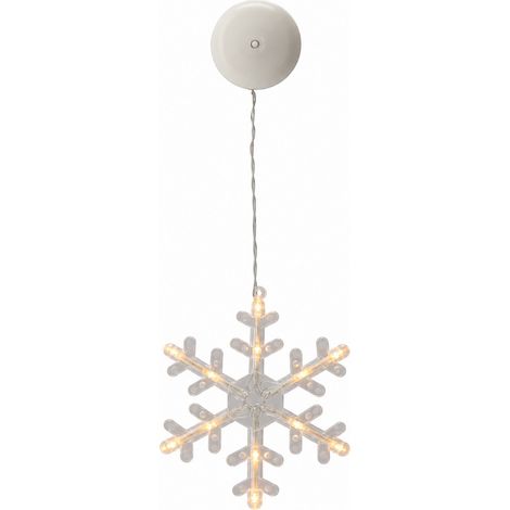 Aga Hängende Weihnachts-LED-Dekoration für das Fenster Schneeflocke (1/5)