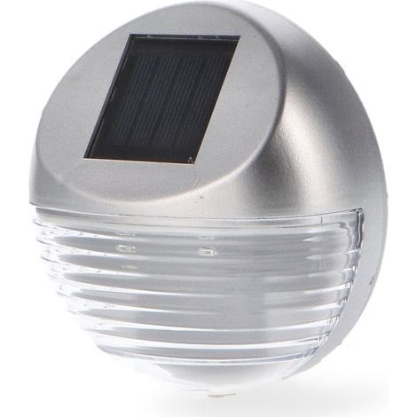 IluminaShop - Aplique LED Solar Round 3W Con Sensor Crepuscular IP44  Blanco Neutro 4500K (1/5)