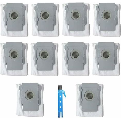 Lot de 10 accessoires pour sac poubelle pour iRobot Roomba i7 (7150) i7+ / Plus (7550) S9+ (9550) E5 E6 E7 (1/5)