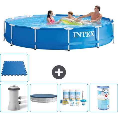 Intex Piscina con struttura Rotonda - 366x76 cm - 8-pezzi  S41714 (1/4)